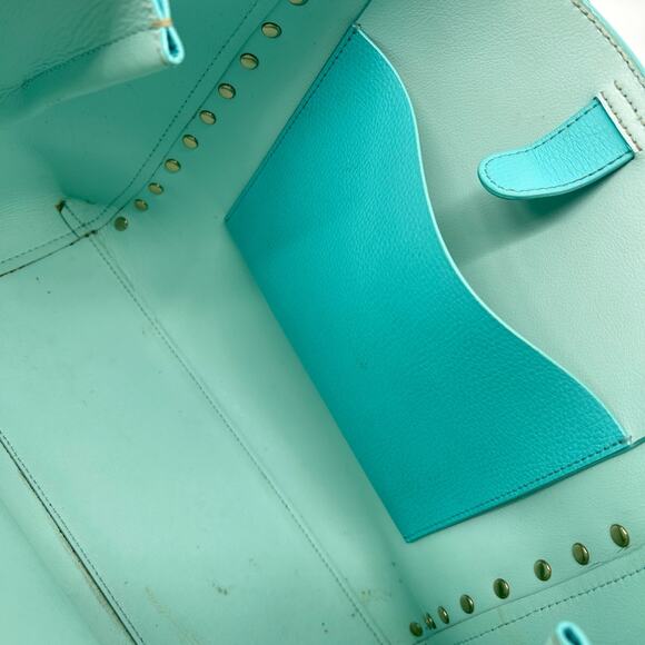 KATE SPADE NewYork Sanders Place Large Leather‎ Romily Tote Purse Atol Blue - Picture 10 of 13